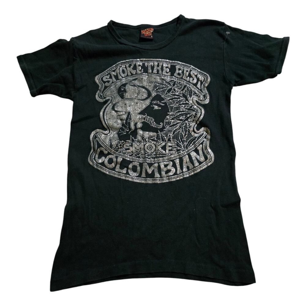 Vintage Diamond Dust Columbian Smoke The Best Smoke Single Stitch Glitter